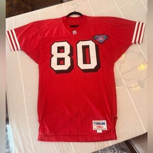 Jerry Rice Signed San Francisco 49ers #80 Authentic NFL Pro Line Jersey Size 44